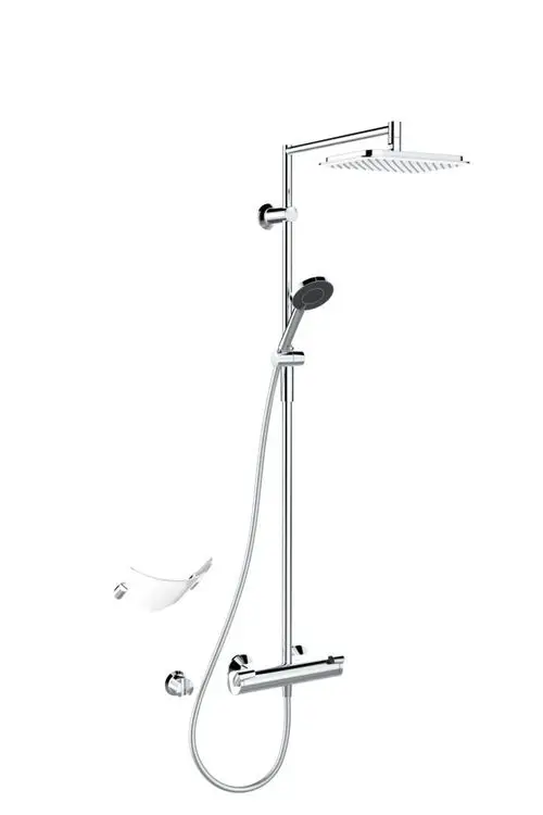 HANSA Regenbrause-Duscharmatur HANSAFIT 6515 3-strahlig Ausladung 485 mm DN15 Chrom, 65159101, Artikel in Kategorie
